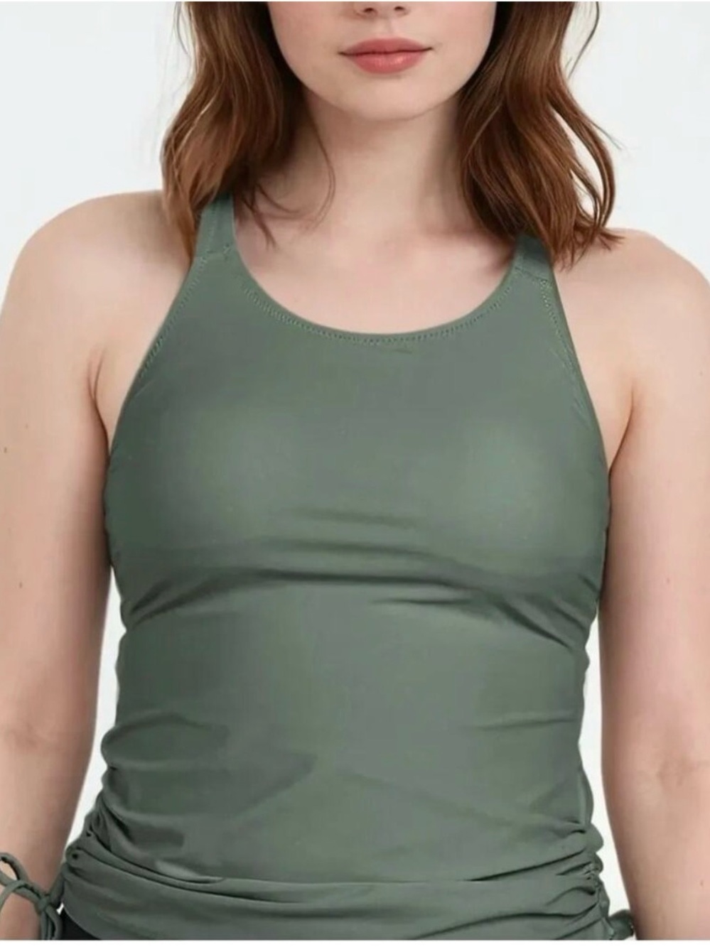 Calypsa by ModLi Maya Swim Top Sage Green Size XL NWT